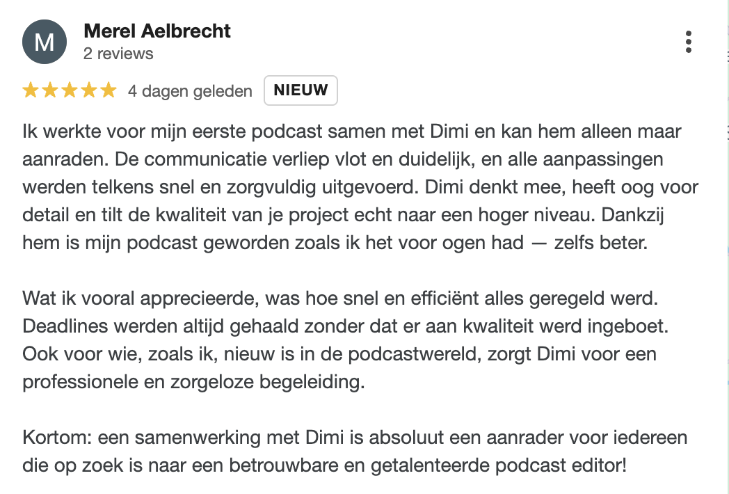 5* review over Letters & Pixels van Merel Aelbrecht